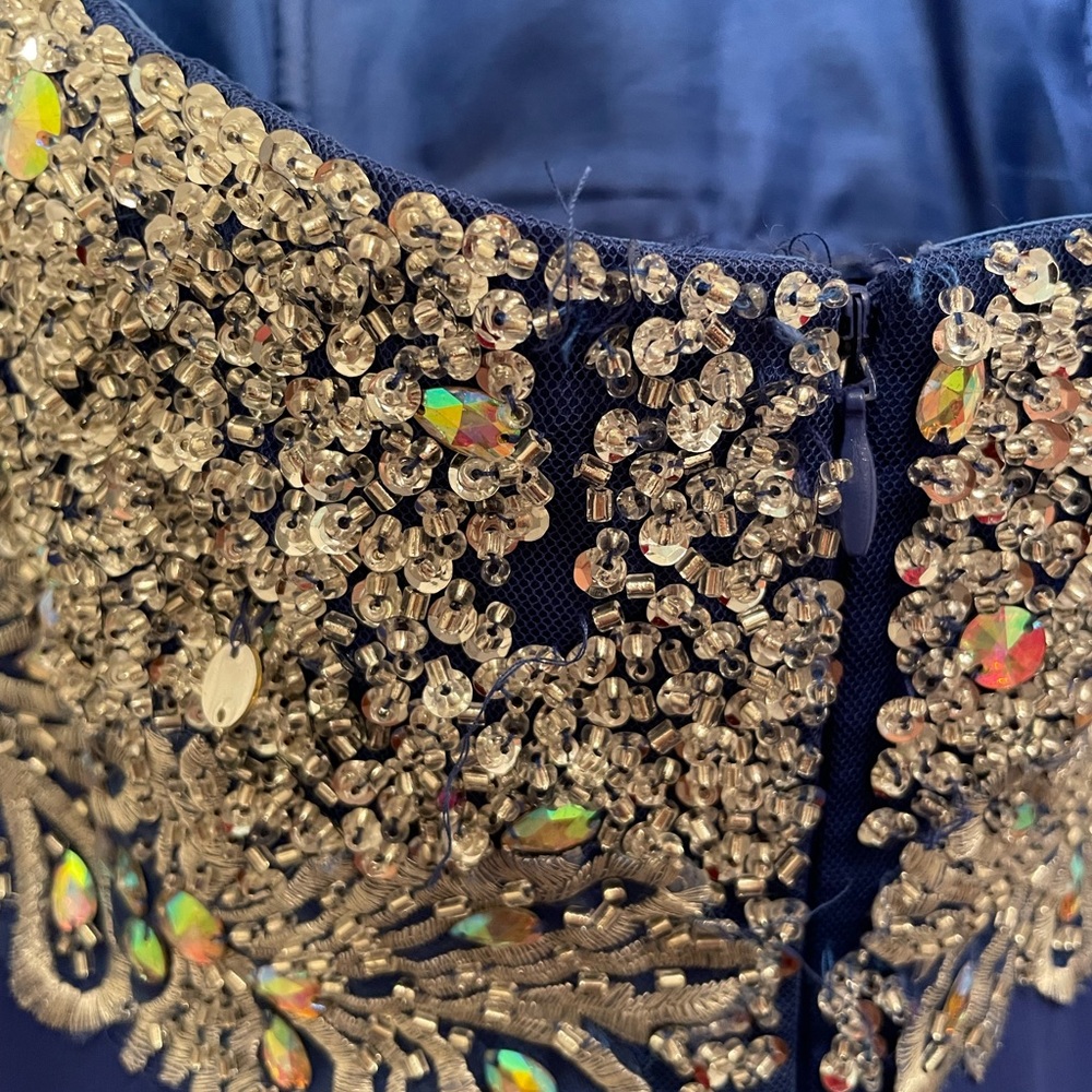 Blue Strapless Dress Https://Decode18.Com/ - image 4